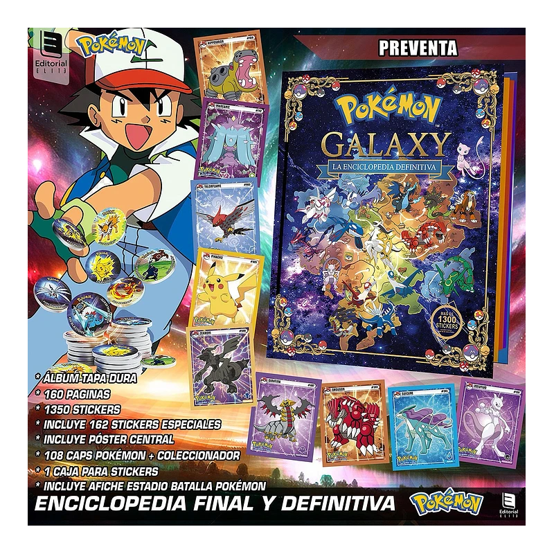 POKEMON GALAXY ENCICLOPEDIA DEFINITIVA COMPLETO A PEGAR